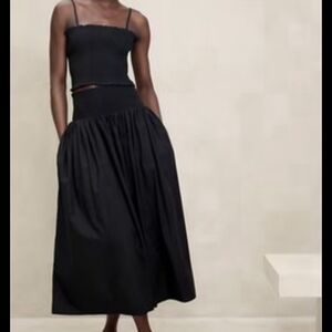 Banana Republic Factory Elegant Black Maxi Skirt